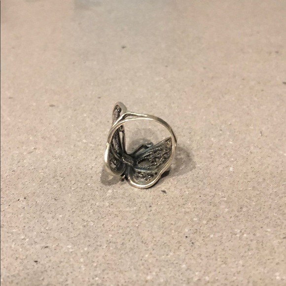 Vintage American Eagle butterfly ring, 6 - Picture 4 of 5